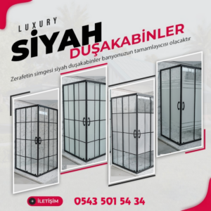 Duşakabinci Siyah Duşakabin Modelleri Uygun Duşakabin